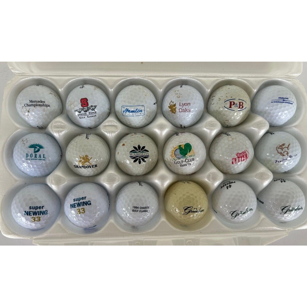 18 Promotional Logo Golf Balls Titleist Doral BellSouth P&B Wilson
